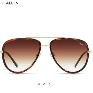 Quay All in Mini Aviator Sunglasses